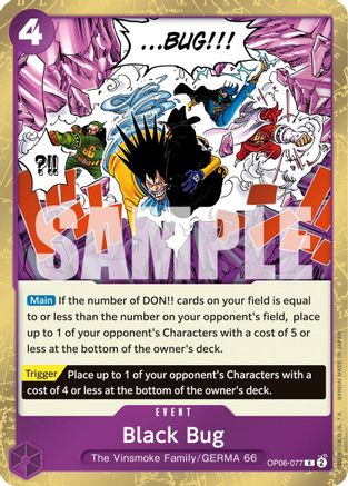 Black Bug (OP06-077) One Piece - Wings of the Captain