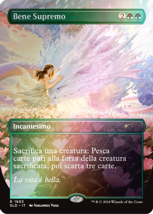 FOIL Greater Good (Italian) - "Bene Supremo" (Rainbow Foil) (SLD-1693) - Secret Lair Drop Series - Magic The Gathering