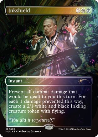 FOIL Inkshield (Rainbow Foil) (SLD-1694) - Secret Lair Drop Series - Magic The Gathering