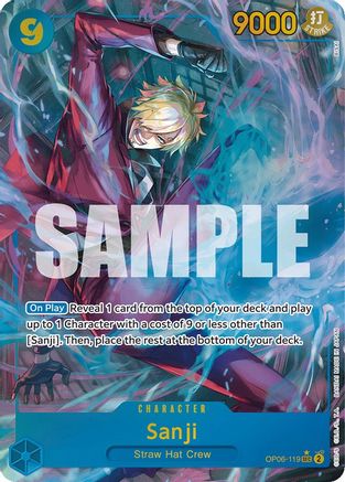 Sanji (Alternate Art) (OP06-119) One Piece - Wings of the Captain