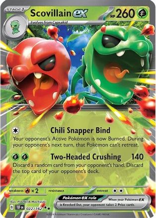 Scovillain ex 022/162 Pokemon SV05: Temporal Forces