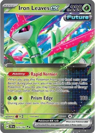 Iron Leaves ex - 025/162 Pokemon SV05: Temporal Forces