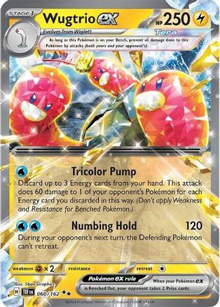 Wugtrio ex - 060/162 Pokemon SV05: Temporal Forces