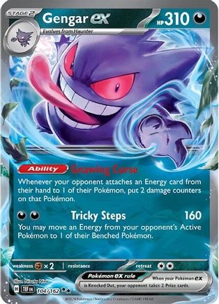 Gengar ex - 104/162 Pokemon SV05: Temporal Forces