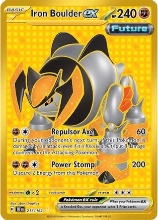 Iron Boulder ex - 217/162 Pokemon SV05: Temporal Forces