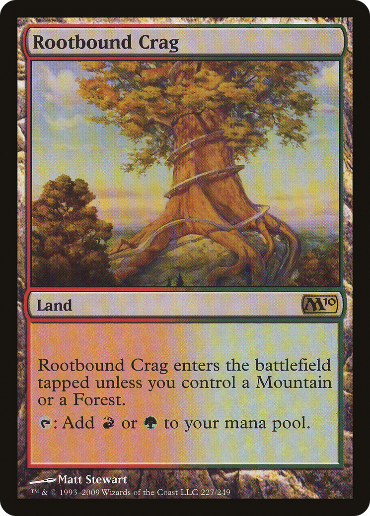 Rootbound Crag (M10-227) - Magic 2010 - Magic The Gathering