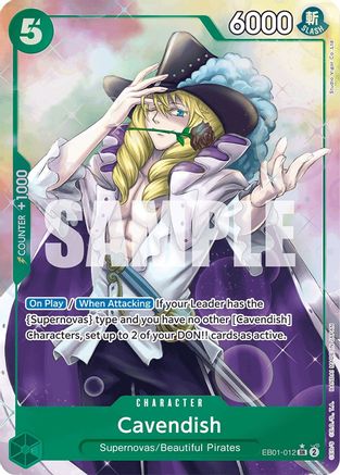 Cavendish (Alternate Art) (EB01-012) One Piece - Memorial Collection