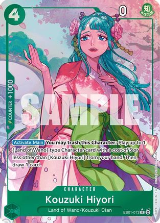 Kouzuki Hiyori (Alternate Art) (EB01-013) One Piece - Memorial Collection