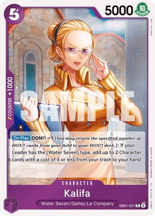 Kalifa (EB01-031) One Piece - Memorial Collection