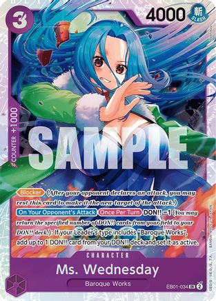 Ms. Wednesday (EB01-034) One Piece - Memorial Collection