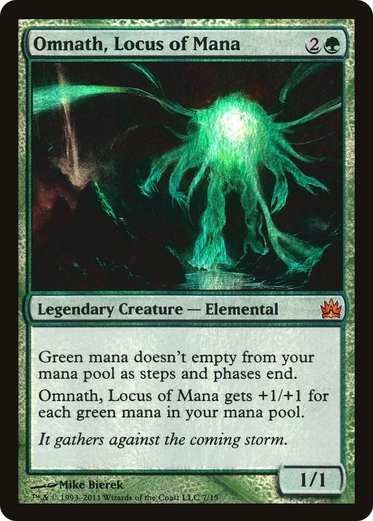 FOIL Omnath, Locus of Mana (V11-007) - From the Vault: Legends - Magic The Gathering