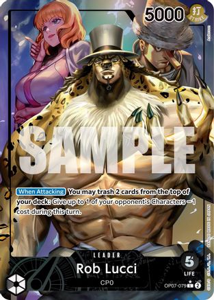 Rob Lucci (079) (Parallel) (OP07-079) One Piece - 500 Years in the Future
