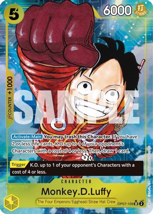 Monkey.D.Luffy (109) (Parallel) (OP07-109) One Piece - 500 Years in the Future