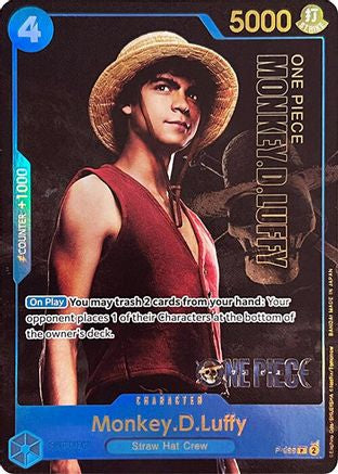 Monkey.D.Luffy (055) (Premium Card Collection -Live Action Edition-) (P-055) - One Piece Promotion Cards