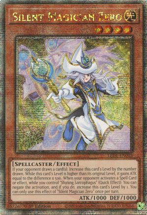 QUARTER CENTURY SECRET RARE Silent Magician Zero (Quarter Century Secret Rare) (LEDE-EN003) - Legacy of Destruction 1st Edition