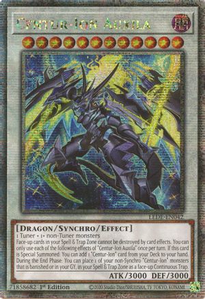 QUARTER CENTURY SECRET RARE Centur-Ion Auxila (Quarter Century Secret Rare) (LEDE-EN042) - Legacy of Destruction 1st Edition