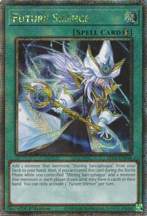 QUARTER CENTURY SECRET RARE Future Silence (Quarter Century Secret Rare) (LEDE-EN054) - Legacy of Destruction 1st Edition