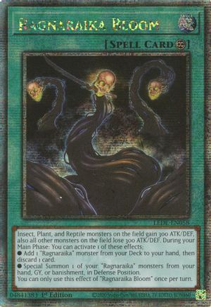 QUARTER CENTURY SECRET RARE Ragnaraika Bloom (Quarter Century Secret Rare) (LEDE-EN058) - Legacy of Destruction 1st Edition