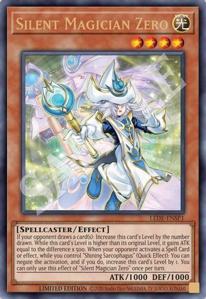 ULTRA RARE Silent Magician Zero (LEDE-ENSP1) (LEDE-ENSP1) - Legacy of Destruction Limited