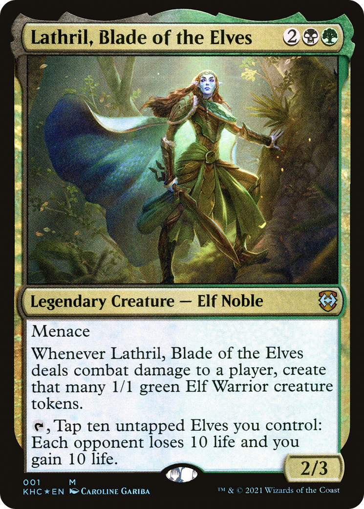 Lathril, Blade of the Elves (KHC-001) - Kaldheim Commander - Magic The Gathering