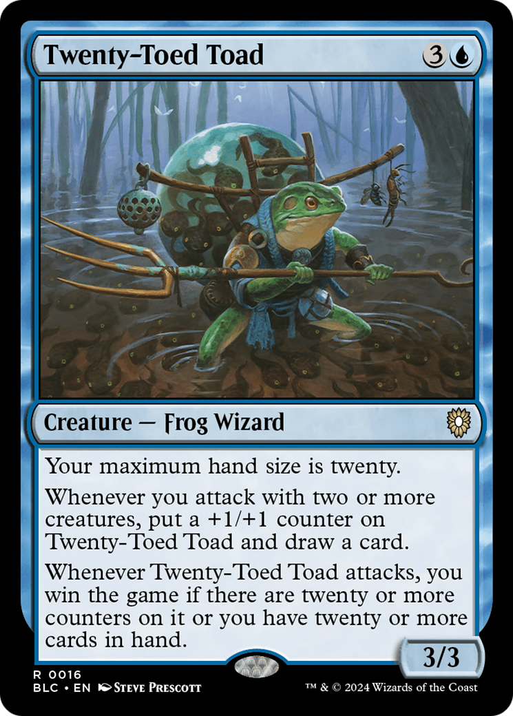Twenty-Toed Toad (BLC-016) - Bloomburrow Commander - Magic The Gathering