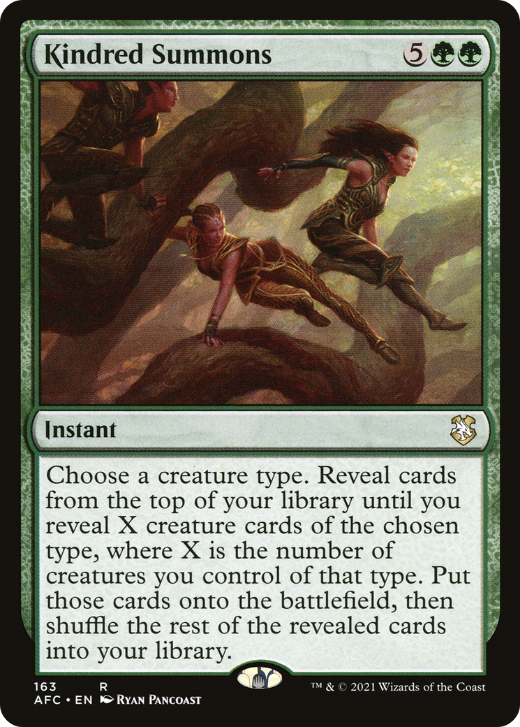 Kindred Summons (AFC-163) - Forgotten Realms Commander - Magic The Gathering