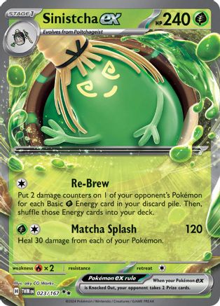 Sinistcha ex (023/167) SV06: Twilight Masquerade Pokemon
