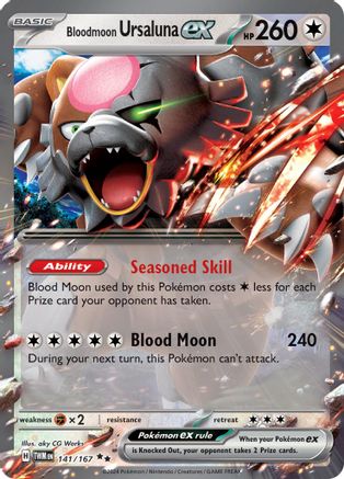 Bloodmoon Ursaluna ex  (141/167) SV06: Twilight Masquerade Pokemon