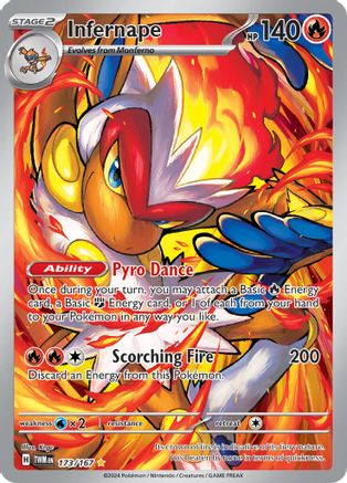 Infernape (173/167) SV06: Twilight Masquerade Pokemon