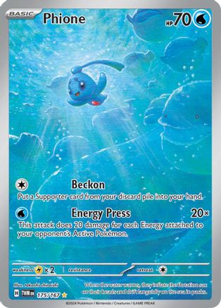 Phione (175/167) SV06: Twilight Masquerade Pokemon