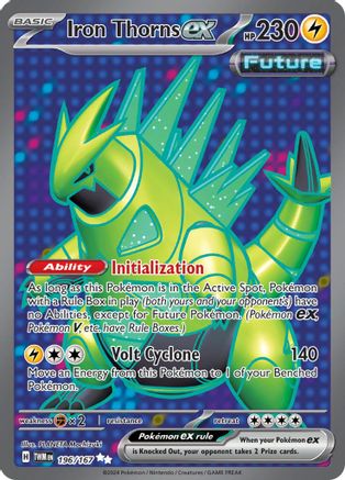 Iron Thorns ex (196/167) SV06: Twilight Masquerade Pokemon