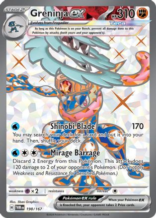 Greninja ex (198/167) SV06: Twilight Masquerade Pokemon