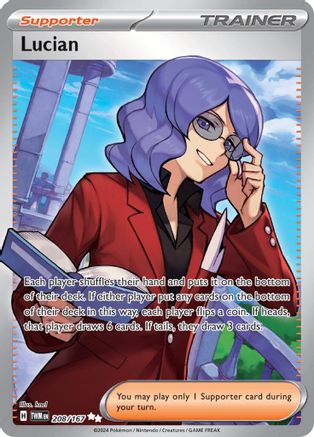 Lucian (208/167) SV06: Twilight Masquerade Pokemon