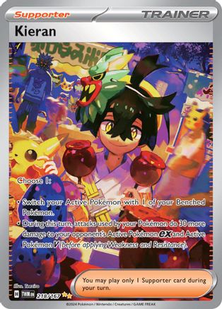 Kieran (218/167) SV06: Twilight Masquerade Pokemon