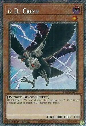 PLATINUM SECRET RARE D.D. Crow (Platinum Secret Rare) (RA02-EN002) - 25th Anniversary Rarity Collection II 1st Edition