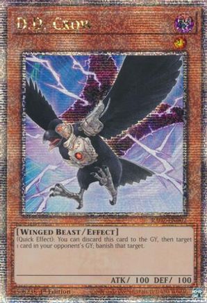 QUARTER CENTURY SECRET RARE D.D. Crow (Quarter Century Secret Rare) (RA02-EN002) - 25th Anniversary Rarity Collection II 1st Edition