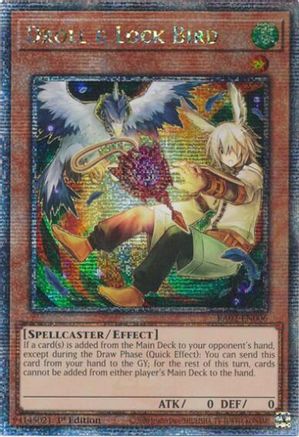 QUARTER CENTURY SECRET RARE Droll & Lock Bird (Alternate Art) (Quarter Century Secret Rare) (RA02-EN006) - 25th Anniversary Rarity Collection II 1st Edition