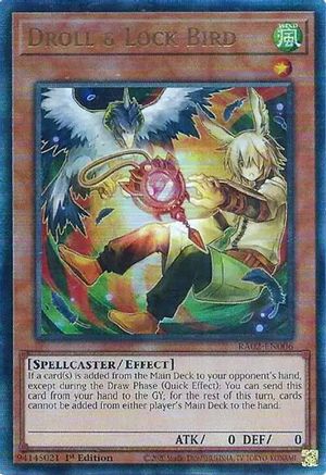 PRISMATIC ULTIMATE RARE Droll & Lock Bird (Alternate Art) (PUR) (RA02-EN006) - 25th Anniversary Rarity Collection II 1st Edition