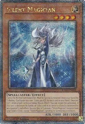 QUARTER CENTURY SECRET RARE Silent Magician (Quarter Century Secret Rare) (RA02-EN012) - 25th Anniversary Rarity Collection II 1st Edition