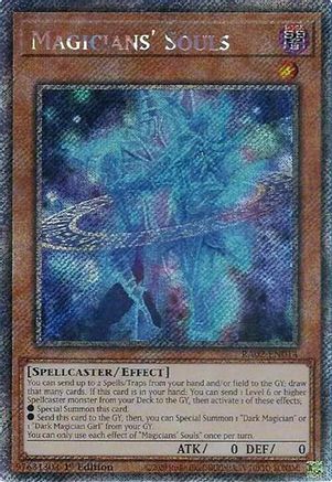 PLATINUM SECRET RARE Magicians' Souls (Platinum Secret Rare) (RA02-EN014) - 25th Anniversary Rarity Collection II 1st Edition