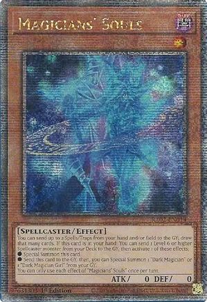 QUARTER CENTURY SECRET RARE Magicians' Souls (Quarter Century Secret Rare) (RA02-EN014) - 25th Anniversary Rarity Collection II 1st Edition