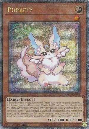 QUARTER CENTURY SECRET RARE Purrely (Quarter Century Secret Rare) (RA02-EN018) - 25th Anniversary Rarity Collection II 1st Edition
