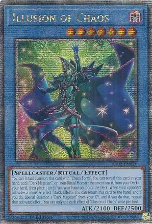 QUARTER CENTURY SECRET RARE Illusion of Chaos (Quarter Century Secret Rare) (RA02-EN020) - 25th Anniversary Rarity Collection II 1st Edition