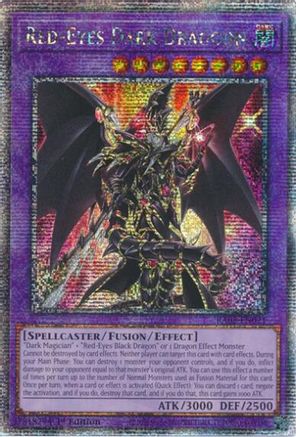 QUARTER CENTURY SECRET RARE Red-Eyes Dark Dragoon (Quarter Century Secret Rare) (RA02-EN021) - 25th Anniversary Rarity Collection II 1st Edition