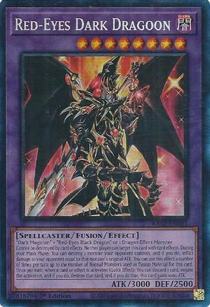 PRISMATIC COLLECTOR'S RARE Red-Eyes Dark Dragoon (PCR) (RA02-EN021) - 25th Anniversary Rarity Collection II 1st Edition