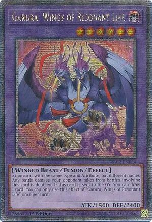 QUARTER CENTURY SECRET RARE Garura, Wings of Resonant Life (Quarter Century Secret Rare) (RA02-EN024) - 25th Anniversary Rarity Collection II 1st Edition
