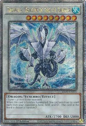 QUARTER CENTURY SECRET RARE Trishula, Dragon of the Ice Barrier (Quarter Century Secret Rare) (RA02-EN026) - 25th Anniversary Rarity Collection II 1st Edition
