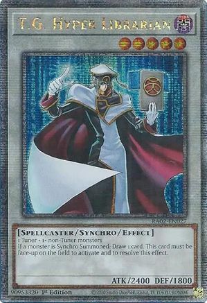 QUARTER CENTURY SECRET RARE T.G. Hyper Librarian (Quarter Century Secret Rare) (RA02-EN027) - 25th Anniversary Rarity Collection II 1st Edition