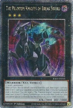 QUARTER CENTURY SECRET RARE The Phantom Knights of Break Sword (Quarter Century Secret Rare) (RA02-EN035) - 25th Anniversary Rarity Collection II 1st Edition