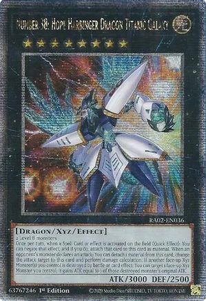 QUARTER CENTURY SECRET RARE Number 38: Hope Harbinger Dragon Titanic Galaxy (Quarter Century Secret Rare) (RA02-EN036) - 25th Anniversary Rarity Collection II 1st Edition